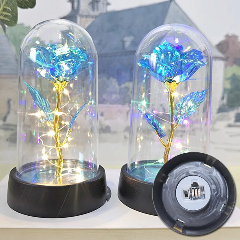 Galaxy Eternal Rose in a glass dome