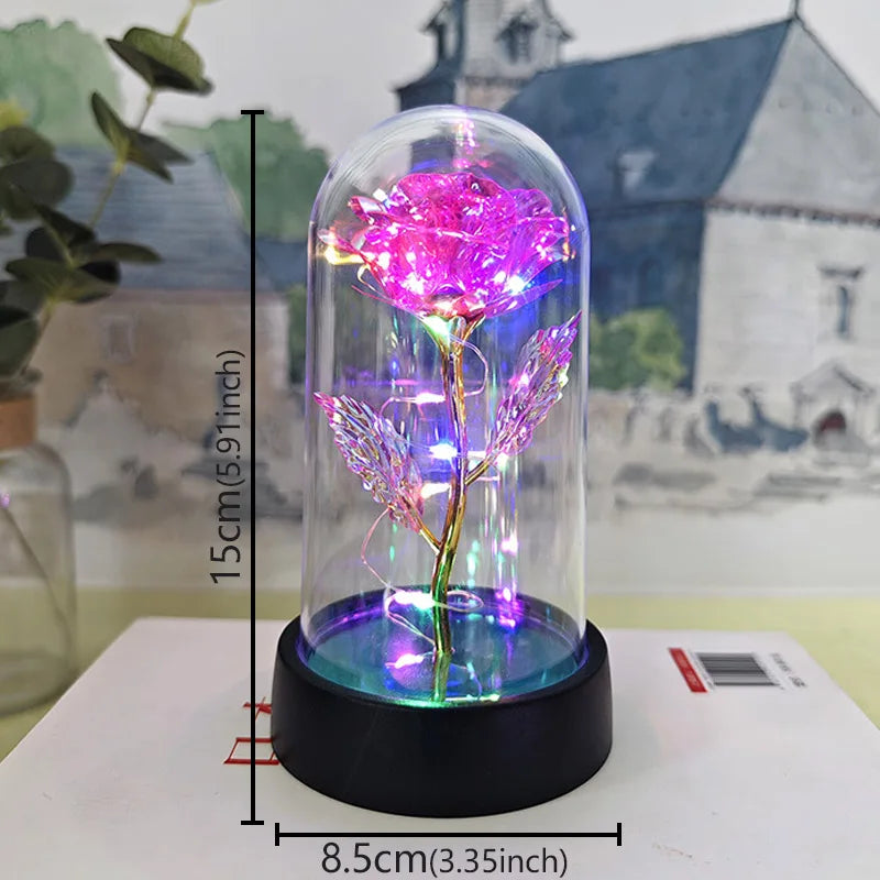 Galaxy Eternal Rose in a glass dome