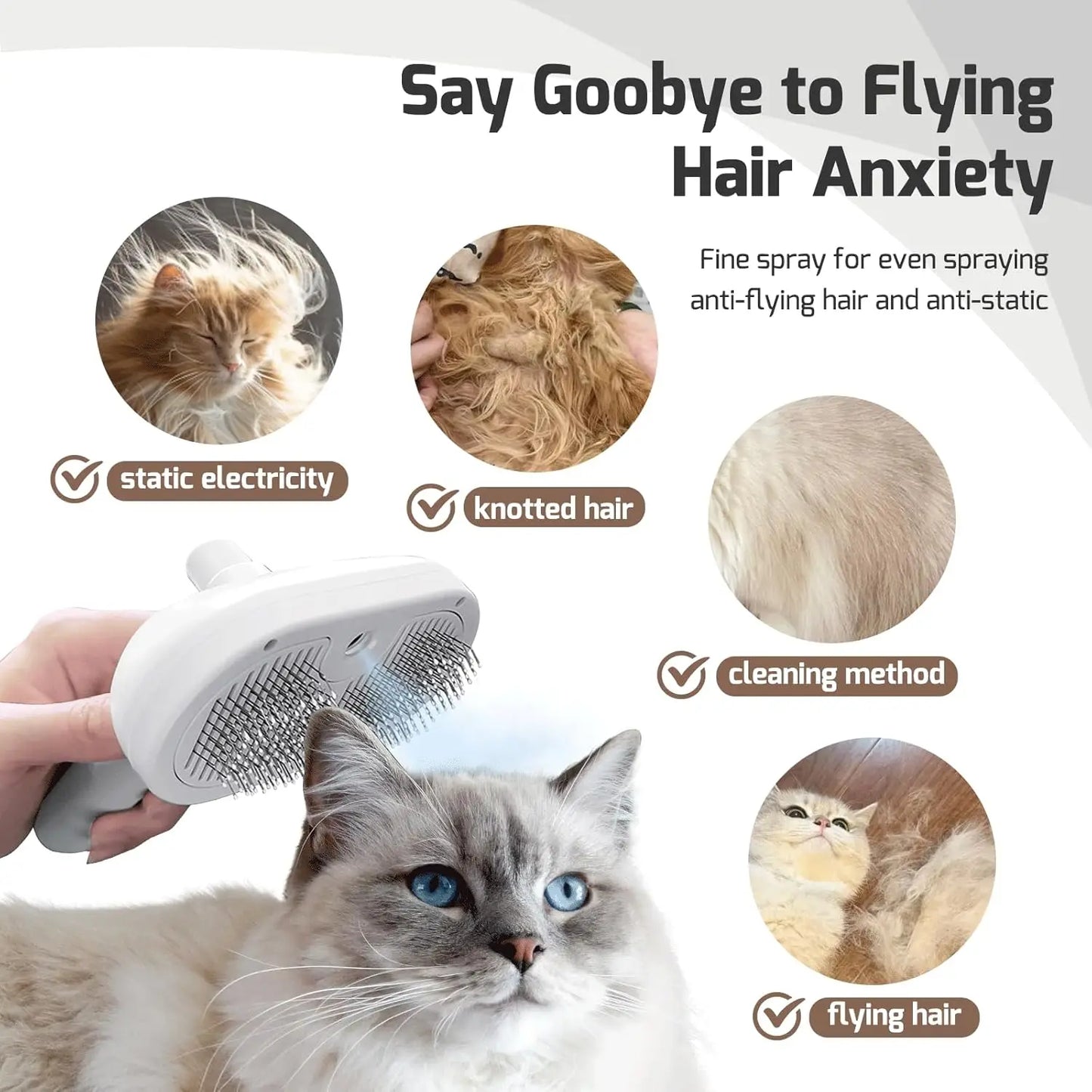 Pet Spray Grooming Comb