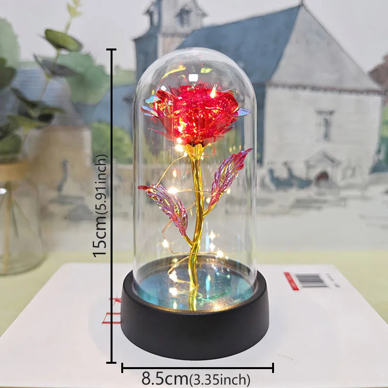 Galaxy Eternal Rose in a glass dome
