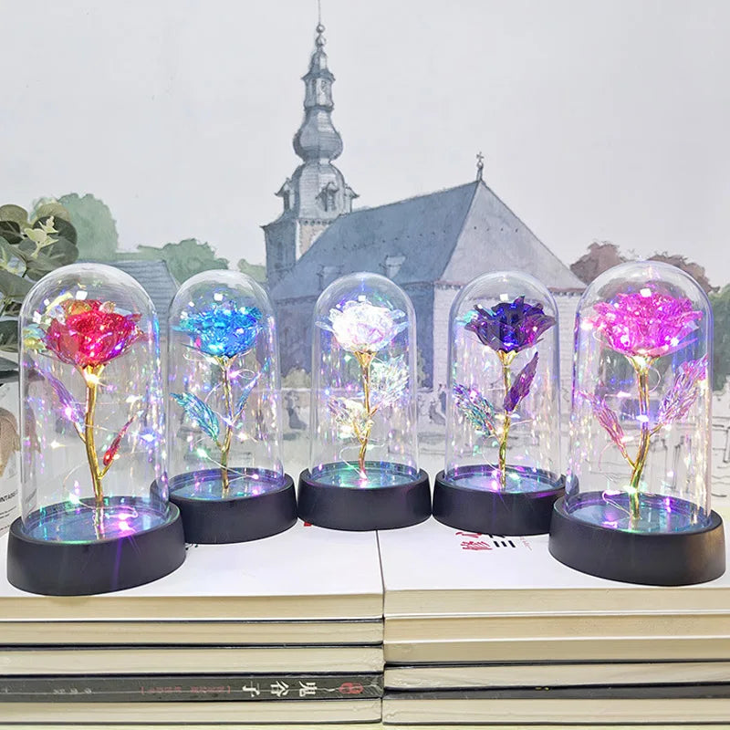 Galaxy Eternal Rose in a glass dome