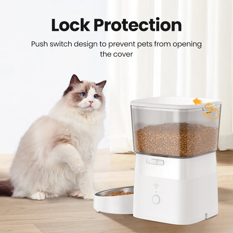 ROJECO Wi-Fi Smart Pet Food Dispenser