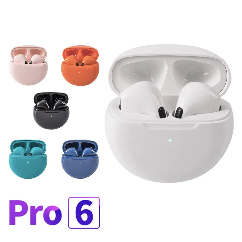 Pro 6 TWS Bluetooth Earbuds