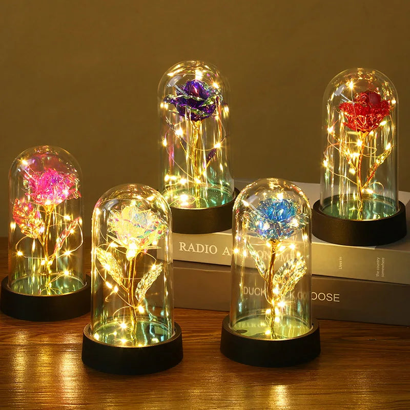 Galaxy Eternal Rose in a glass dome