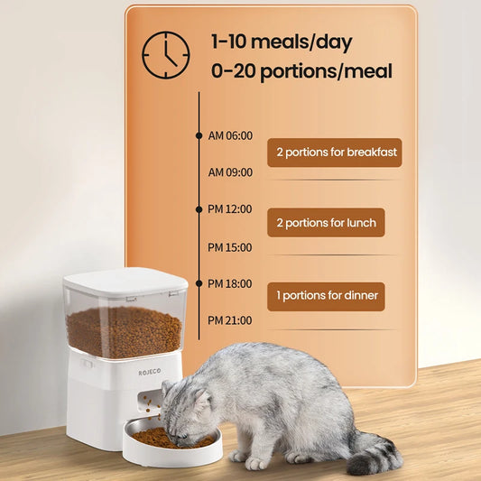 ROJECO Wi-Fi Smart Pet Food Dispenser